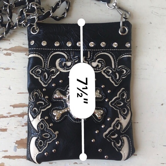 The chick black skull crossbody bag - Picture 5 of 6
